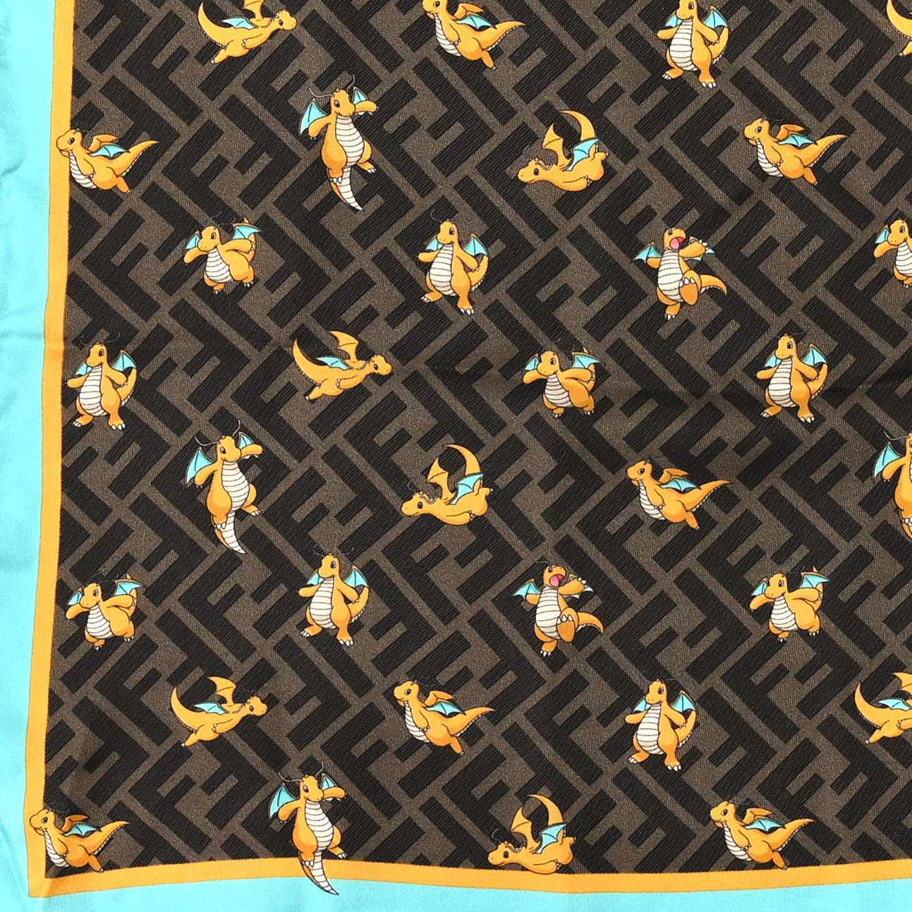 x FRGMT x POKÉMON Silk FF Square Scarf Multicolor