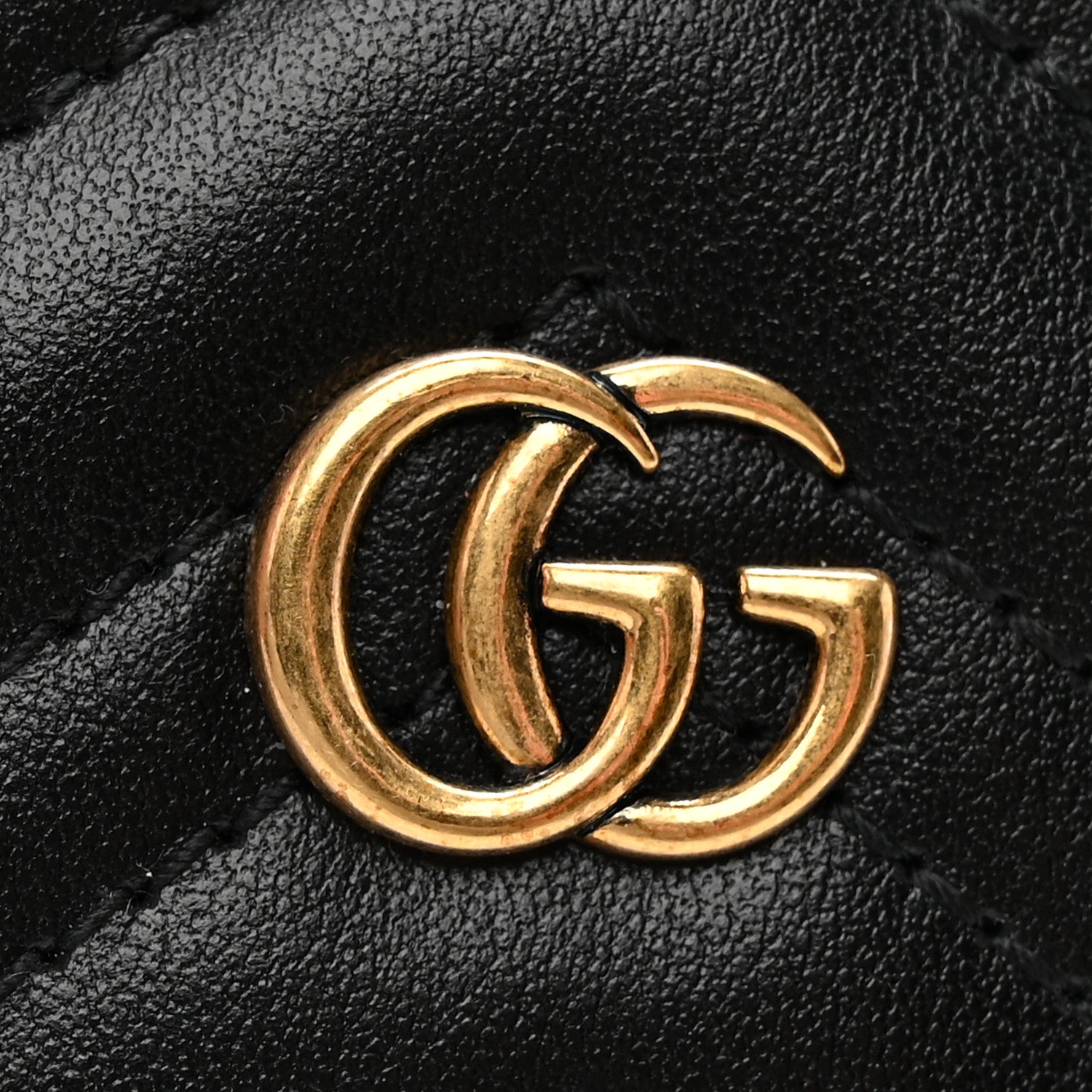 Gucci Calfskin Matelasse GG Marmont Card Holder Black 7 of 8
