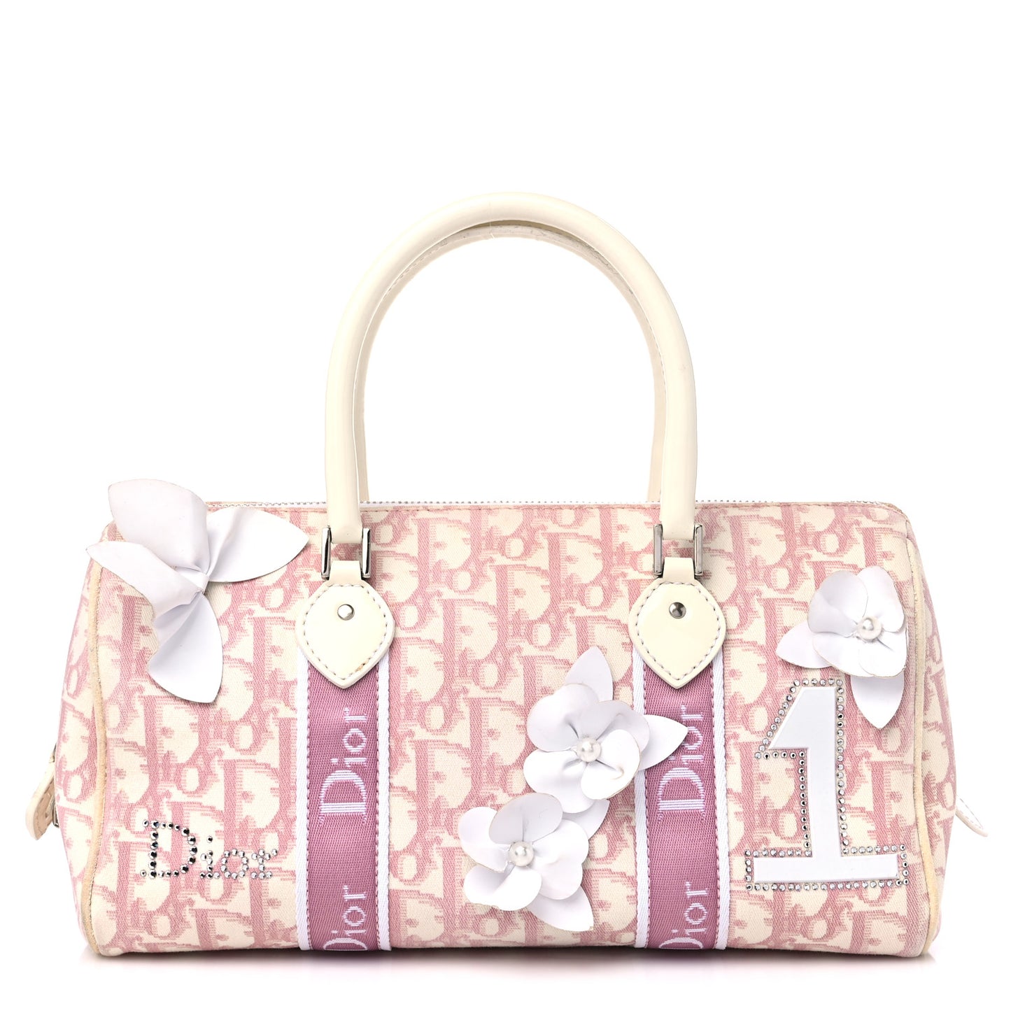 Monogram Girly Boston Pink