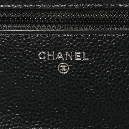 Chanel Caviar Quilted Wallet on Chain WOC Black 6 of 13