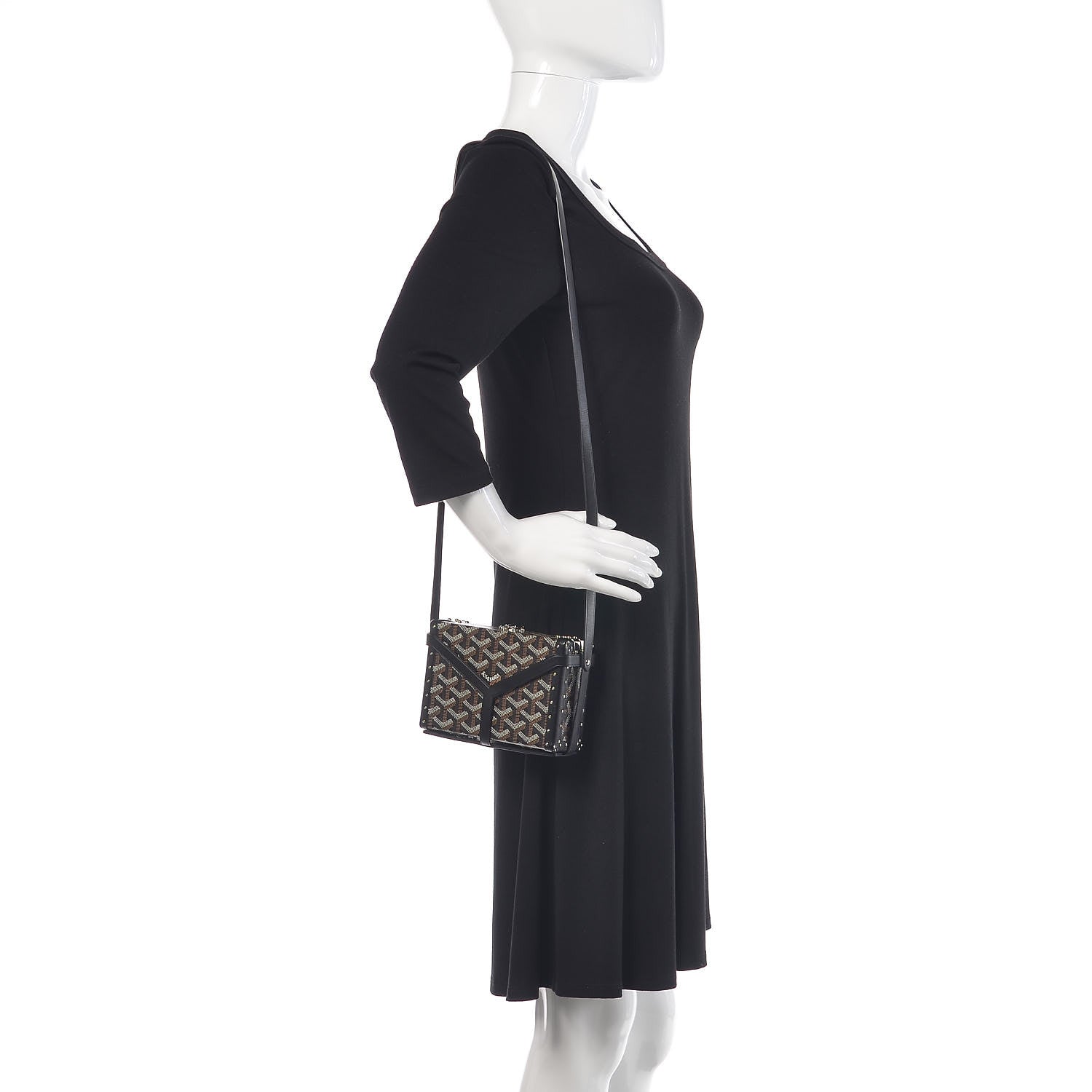 Goyard Goyardine Minaudiere Trunk Bag Black 2 of 11