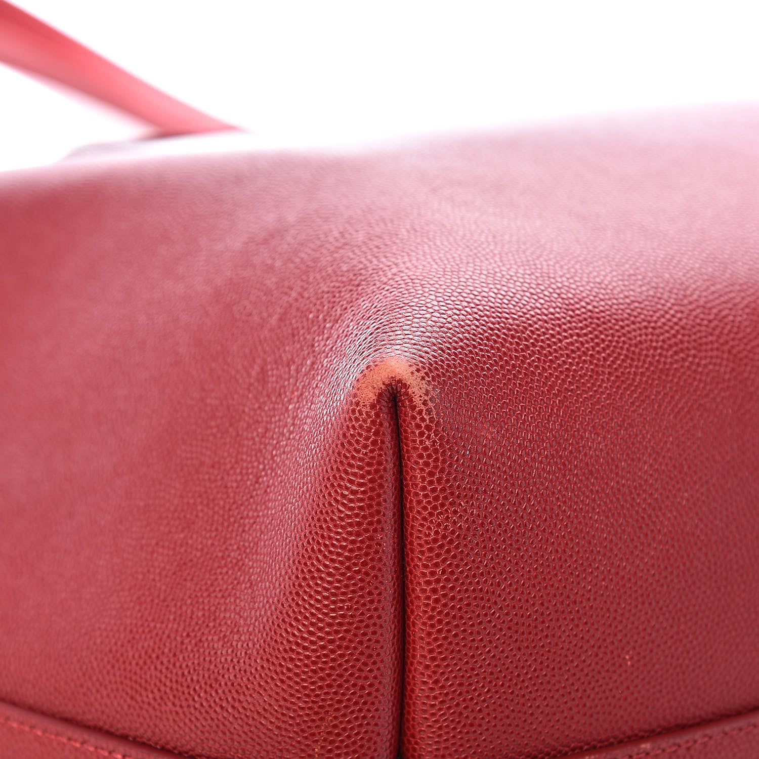 Tom Ford Grained Calfskin Small T Tote Red 17 of 19