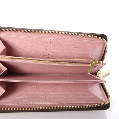 Louis Vuitton Damier Ebene Zippy Wallet Rose Ballerine 5 of 8