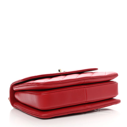 Chanel Lambskin Quilted Small Trendy CC Flap Dual Handle Bag Red 4 of 11