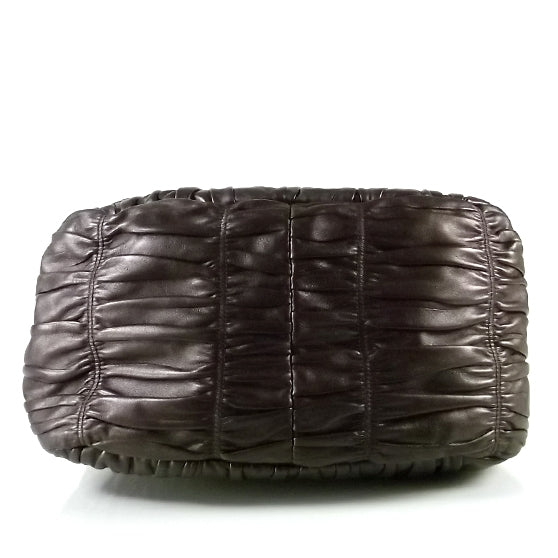 Nappa Gaufre Hobo Caffe Brown