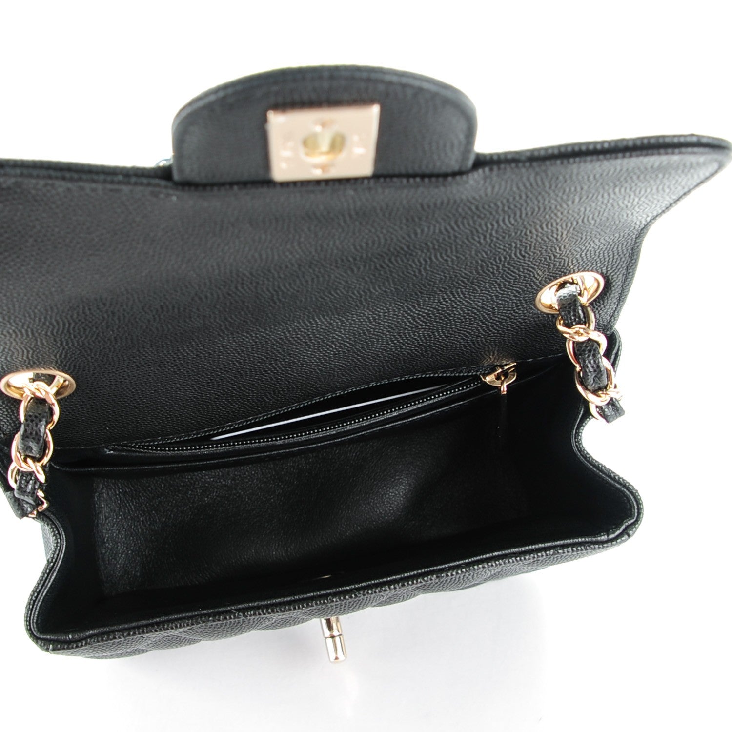 Chanel Caviar Quilted Mini Square Flap Black 5 of 8