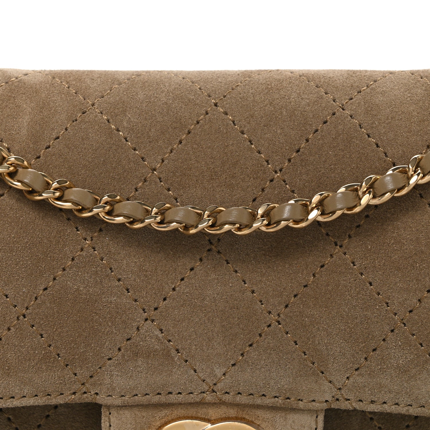 Chanel Suede Calfskin Mini Souplissimo Flap  Dark Beige 8 of 11
