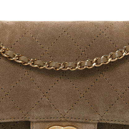 Chanel Suede Calfskin Mini Souplissimo Flap  Dark Beige 8 of 11