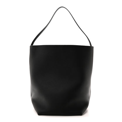 The Row Grained Calfskin Large N/S Park Tote Black 1 of 9