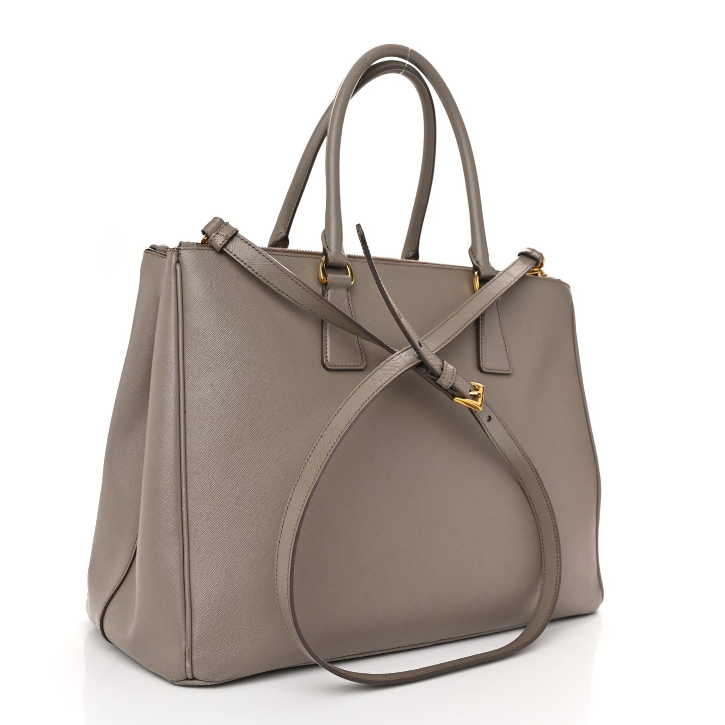 Saffiano Large Galleria Double Zip Tote Argilla