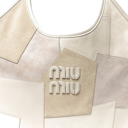 Miu Miu Nappa Patchwork Ivy Bag  Chalk White 7 of 9