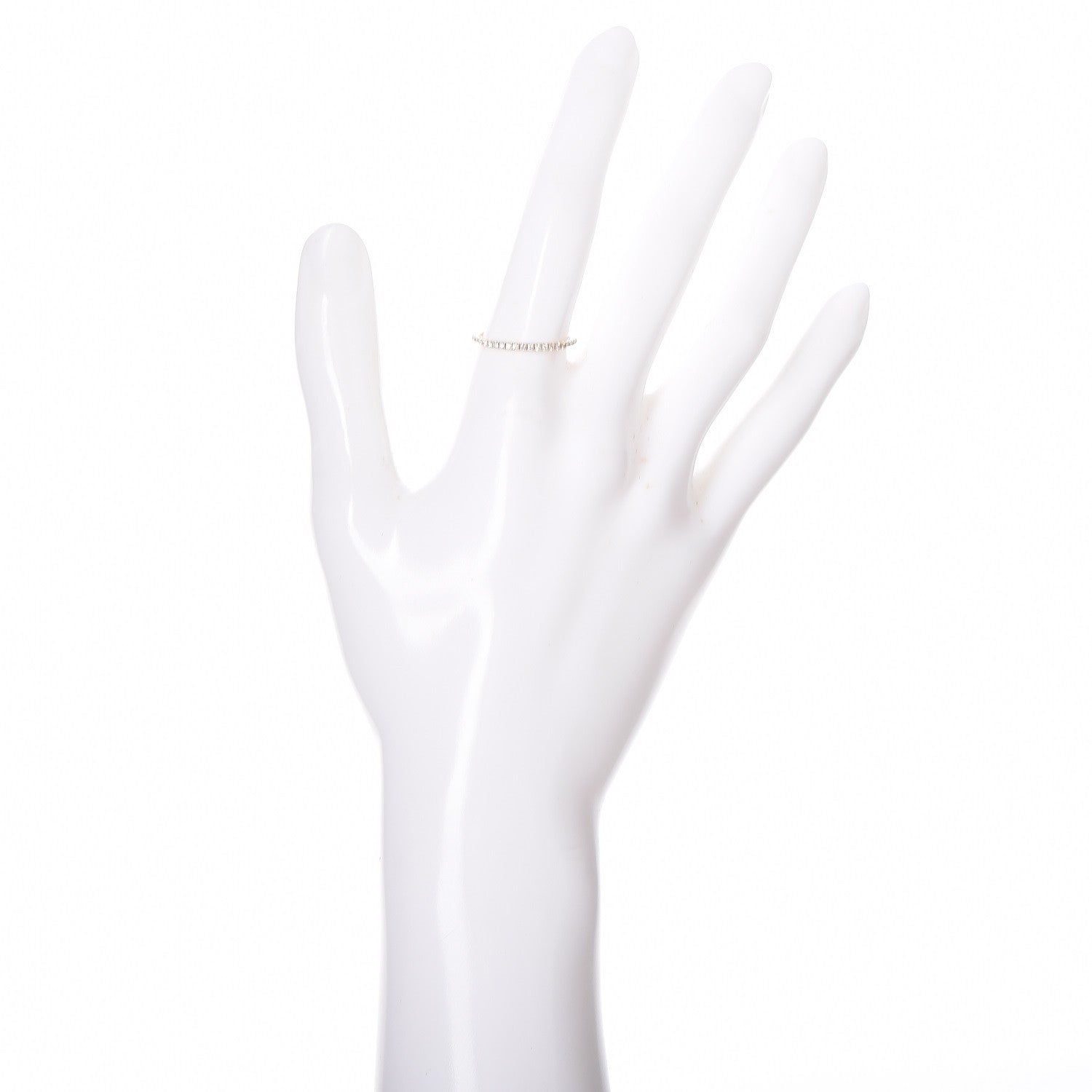 Tiffany 18K Yellow Gold Diamond Metro Ring 7 2 of 5