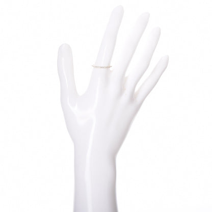 Tiffany 18K Yellow Gold Diamond Metro Ring 7 2 of 5