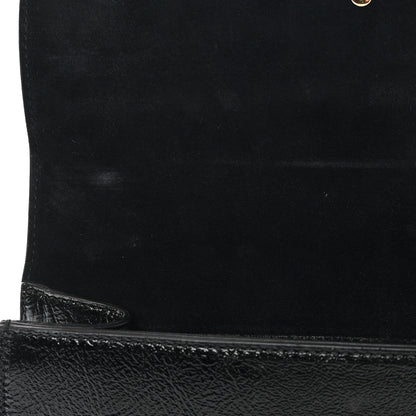Gucci Calfskin Embroidered Small Sylvie Shoulder Bag Black 13 of 15