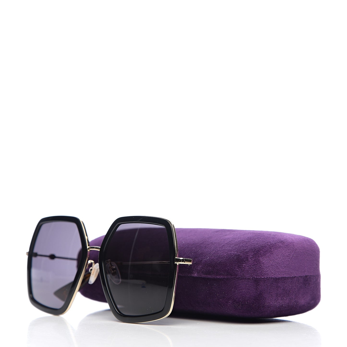 Acetate Oversize Square Frame GG0106S Sunglasses Black