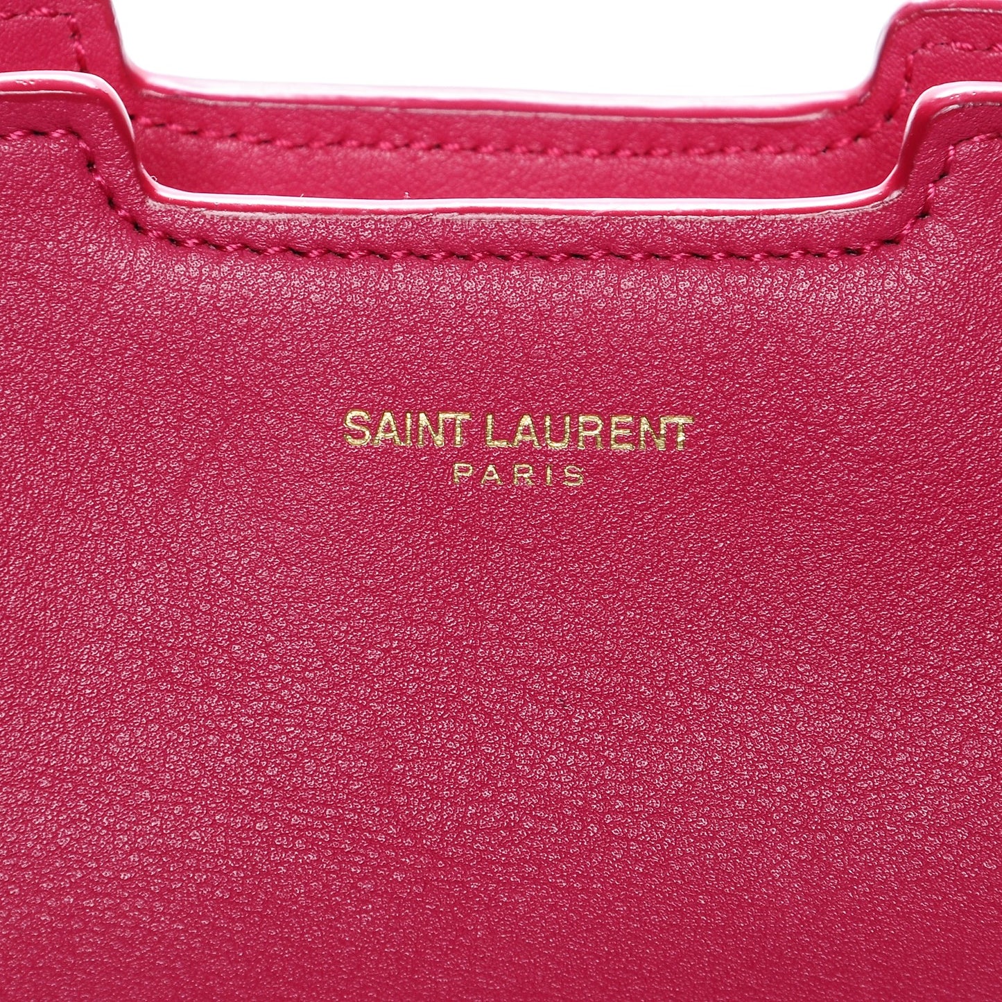 Calfskin Medium Classic Y Cabas Fuchsia