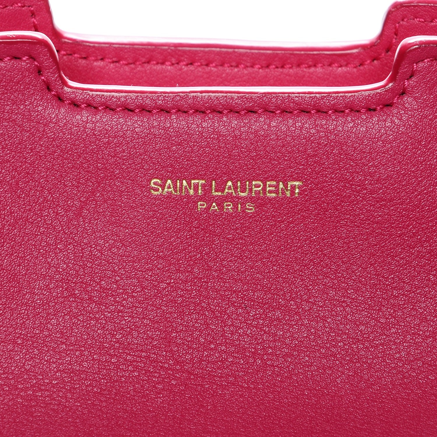 Saint Laurent Calfskin Medium Classic Y Cabas Fuchsia 6 of 9