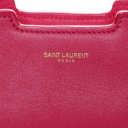 Saint Laurent Calfskin Medium Classic Y Cabas Fuchsia 6 of 9