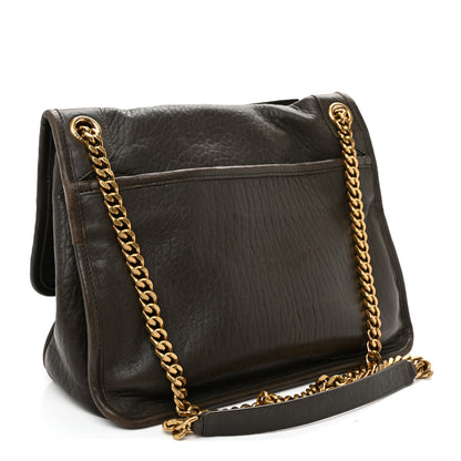 Saint Laurent Grained Lambskin Monogram Medium Niki Chain Satchel Light Musk 3 of 10