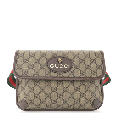 Gucci GG Supreme Monogram Neo Vintage Web Belt Bag Brown 1 of 13