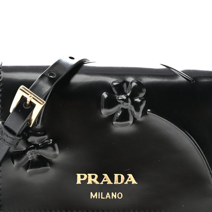 Prada Spazzolato Fior Card Holder With Strap Black 7 of 9