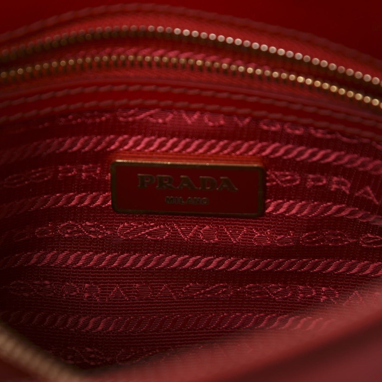 Saffiano Vernice Mini Promenade Tote Rosso