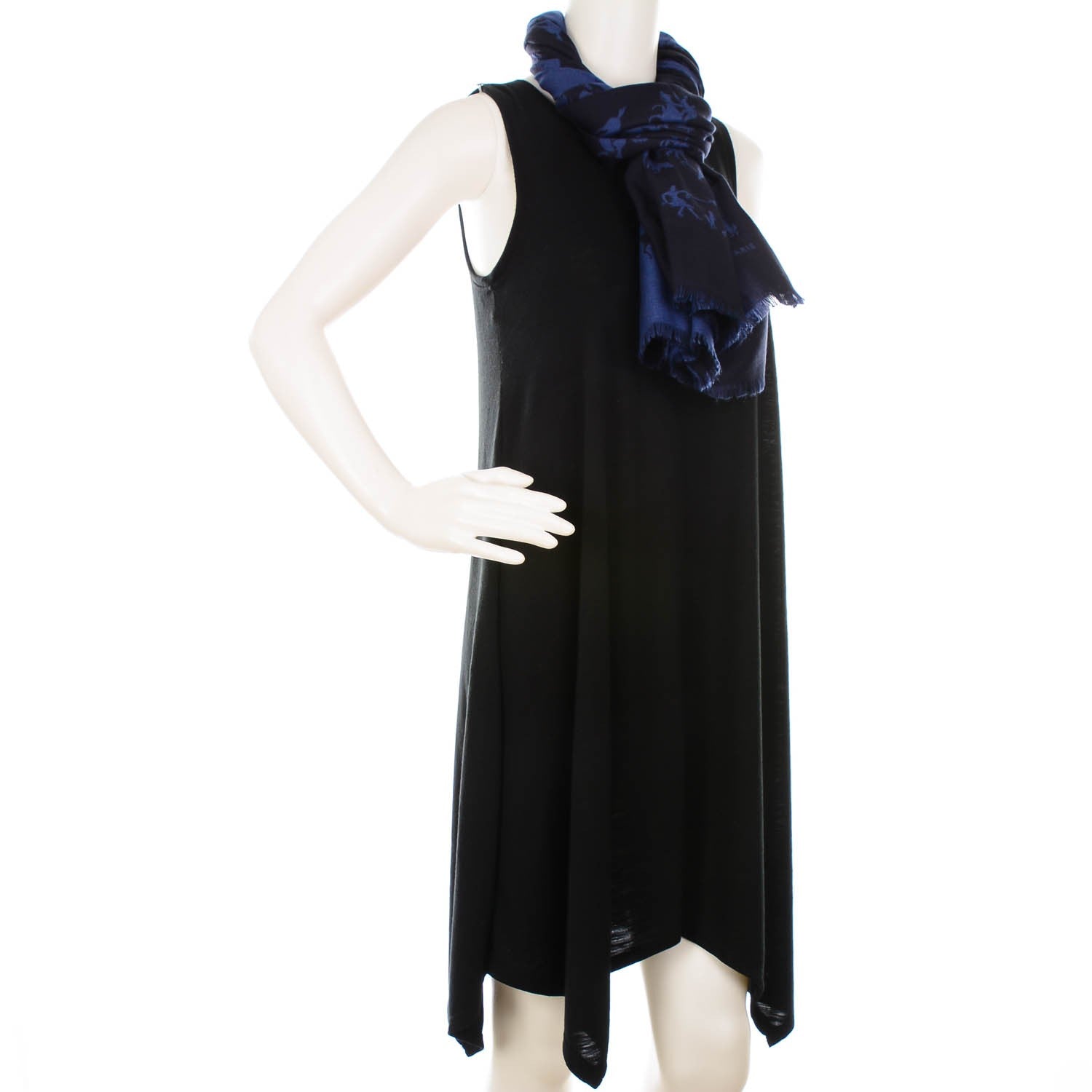 Hermes Cashmere Silk Fringe Stole 2 of 6