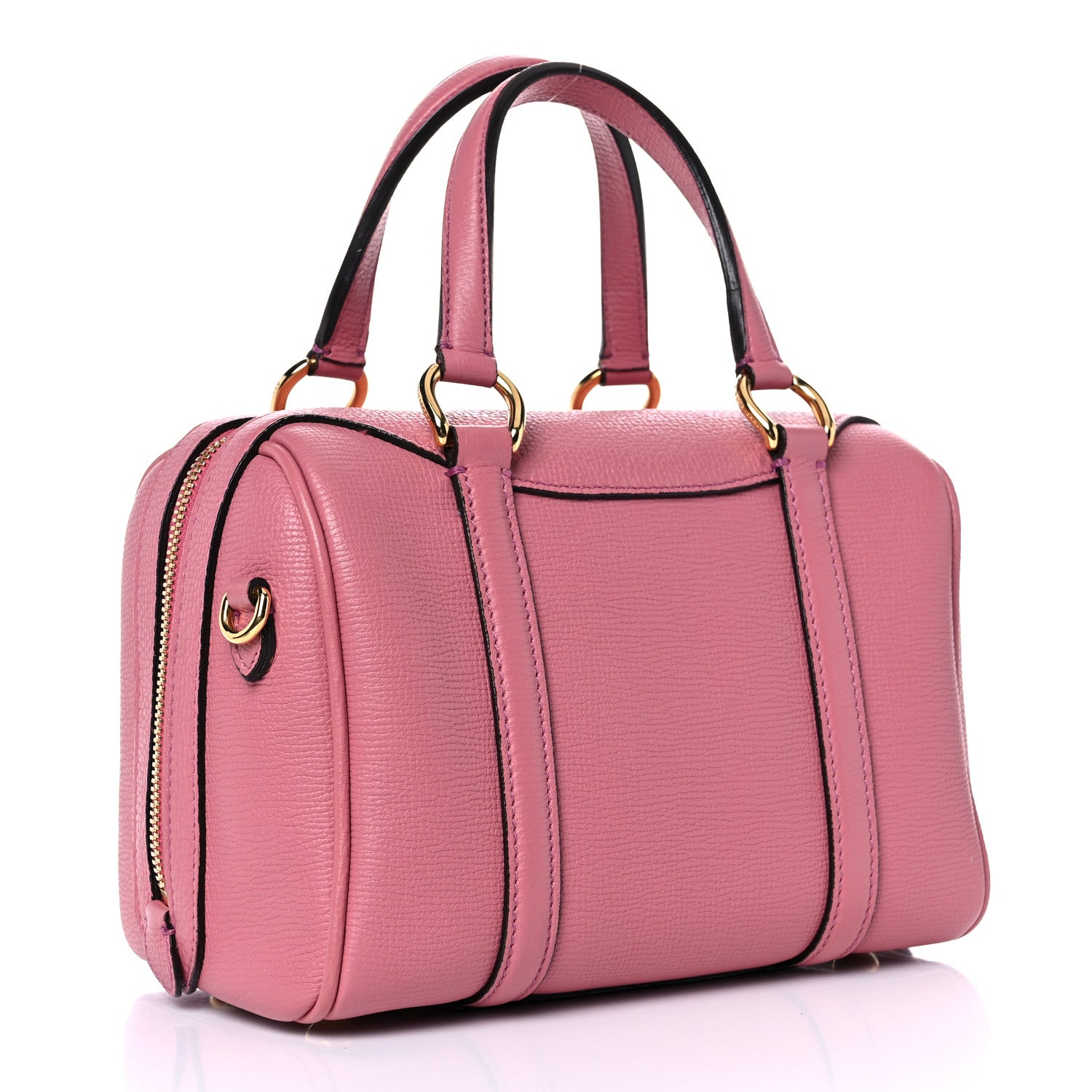Burberry Derby Calfskin Small Alchester Bowling Bag Mauve Pink 3 of 11