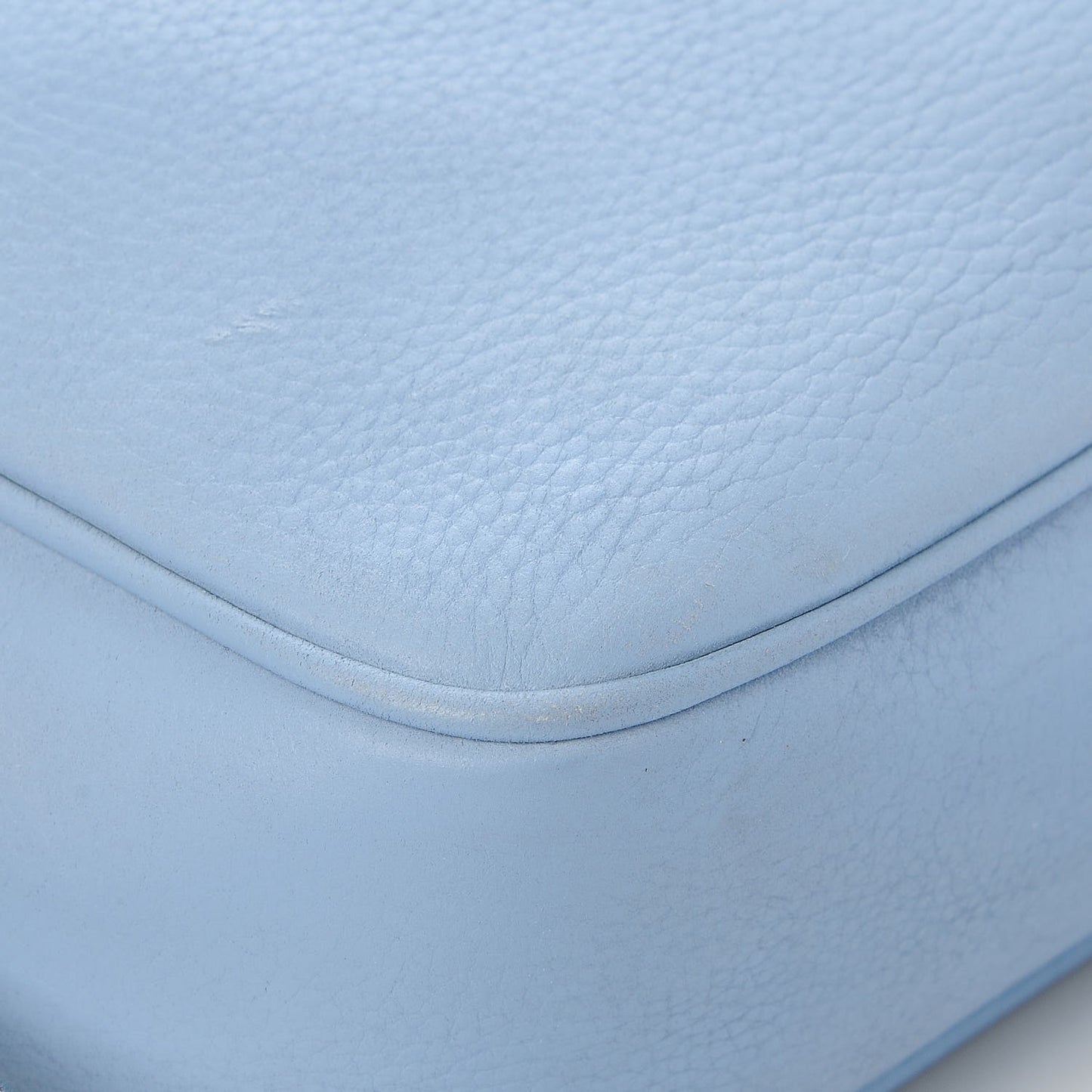 Vitello Range Small Soho Disco Bag Mineral Blue