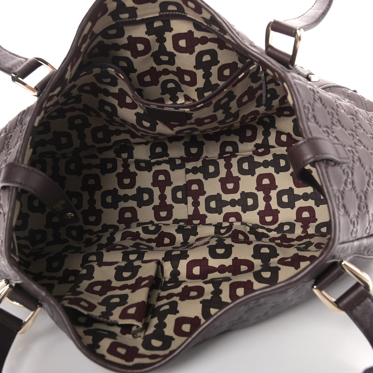 Guccissima Medium Abbey Shoulder Bag Chocolate