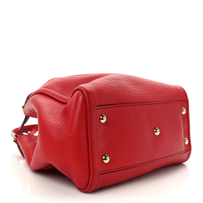 Gucci Pebbled Calfskin Small Soho Shoulder Bag Red 4 of 14
