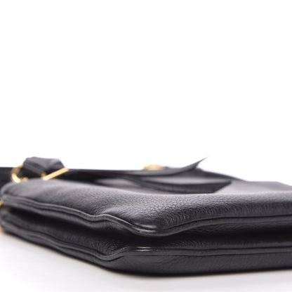 Prada Vitello Daino Double Zip Crossbody Bag Black 7 of 10