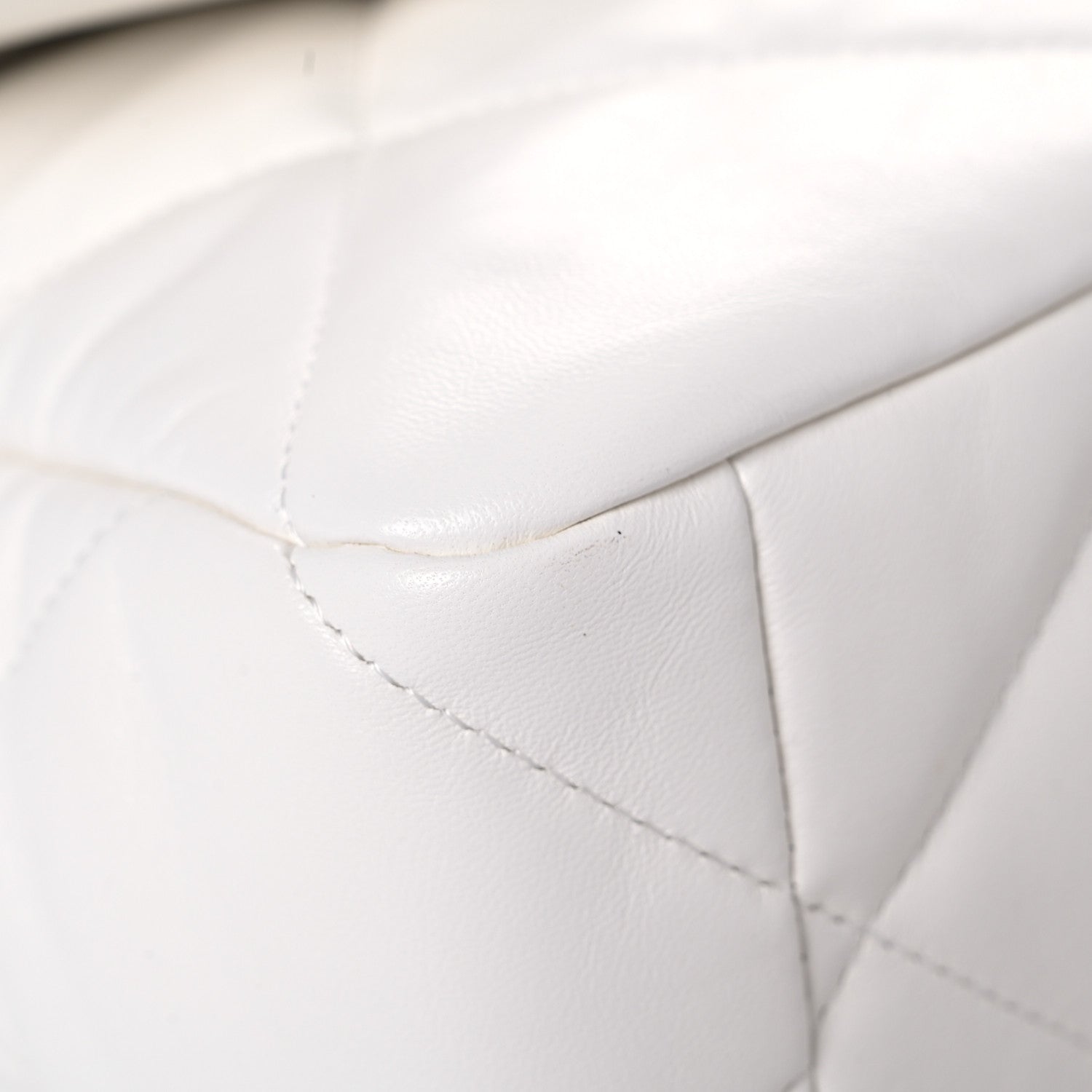 Chanel Lambskin Quilted Large Chanel 19 Flap White 8 of 12