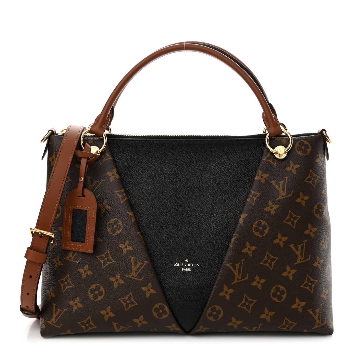 Monogram V Tote MM Black