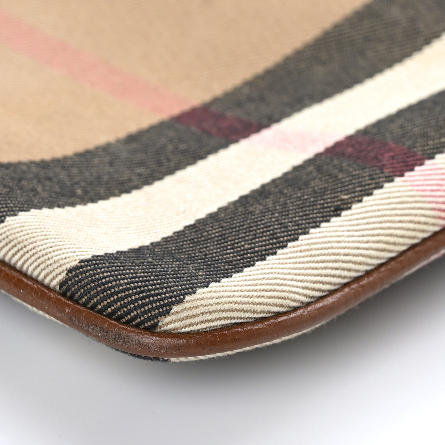 House Check Derby Peyton Crossbody Clutch Bag Tan