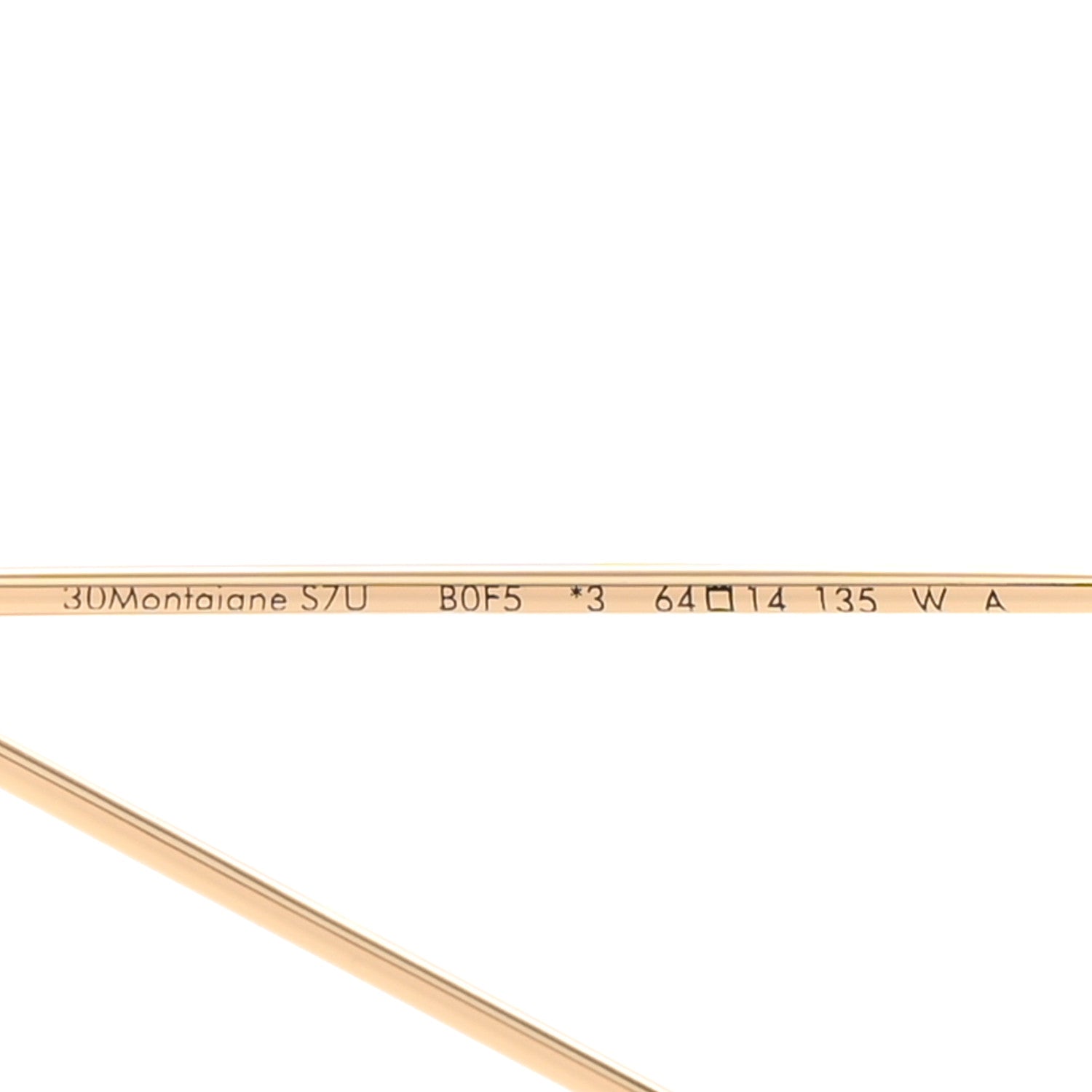 Christian Dior Square 30 Montaiane S7U Sunglasses Gold 5 of 7