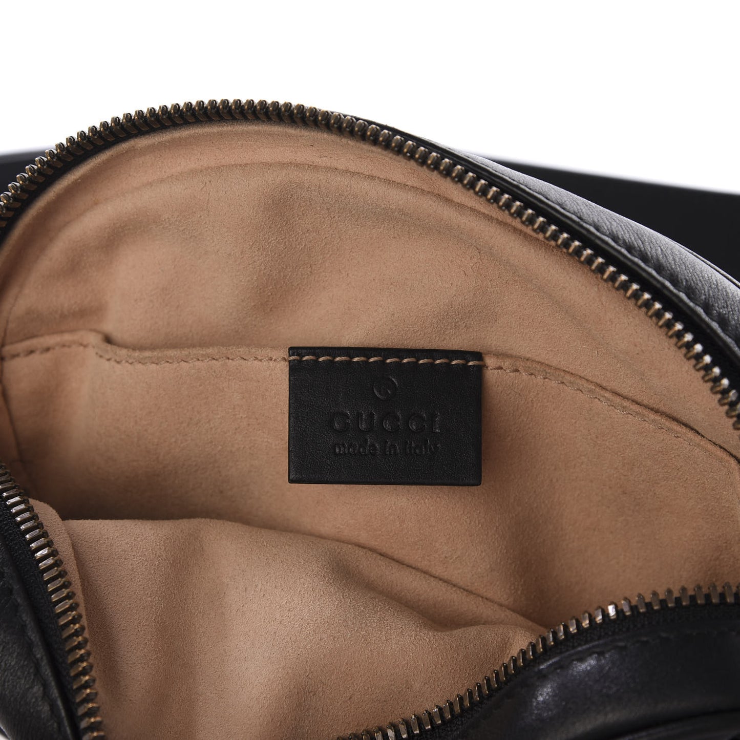 Calfskin Matelasse GG Marmont Belt Bag 75 30 Black