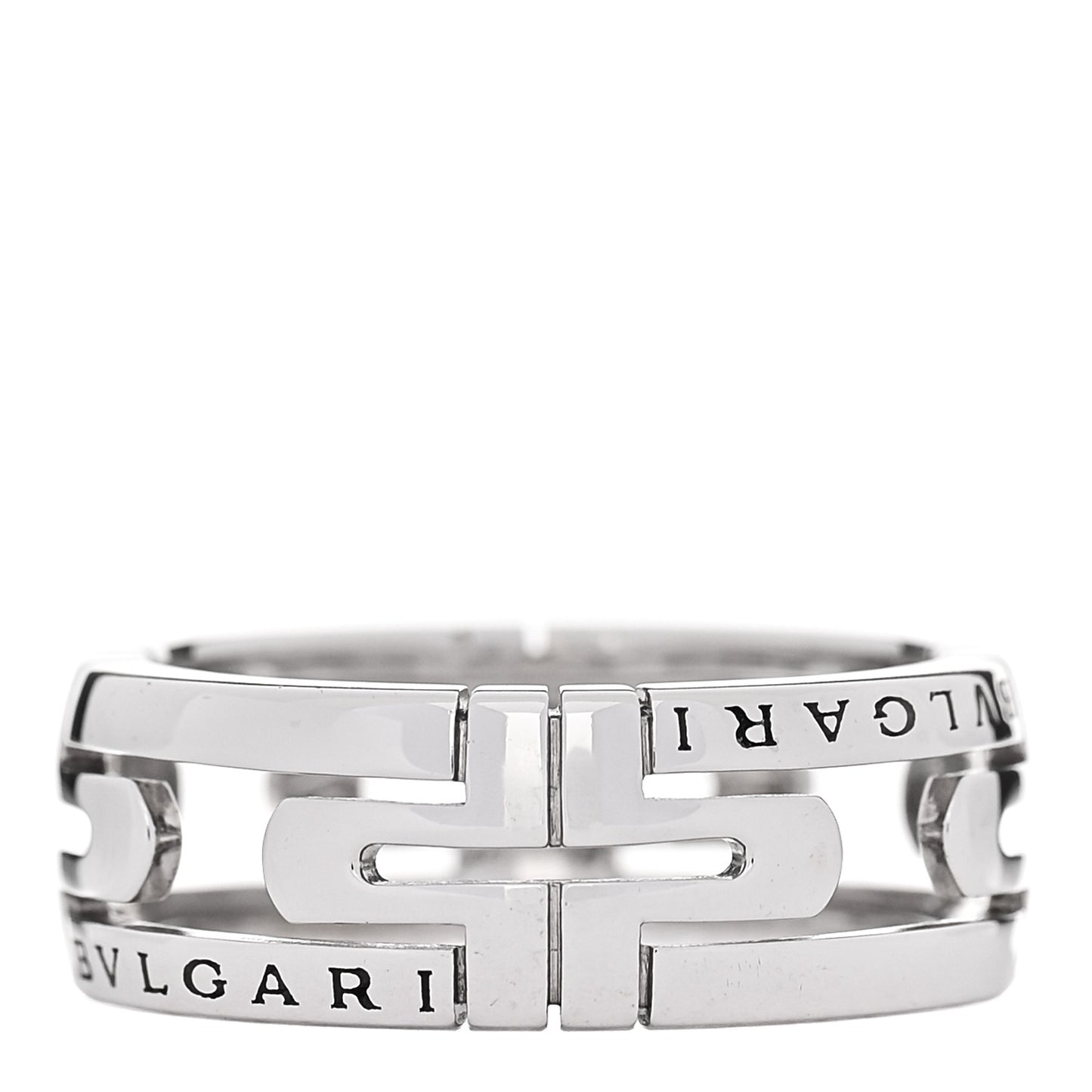 18K White Gold Parentesi Band Ring 58 8.25