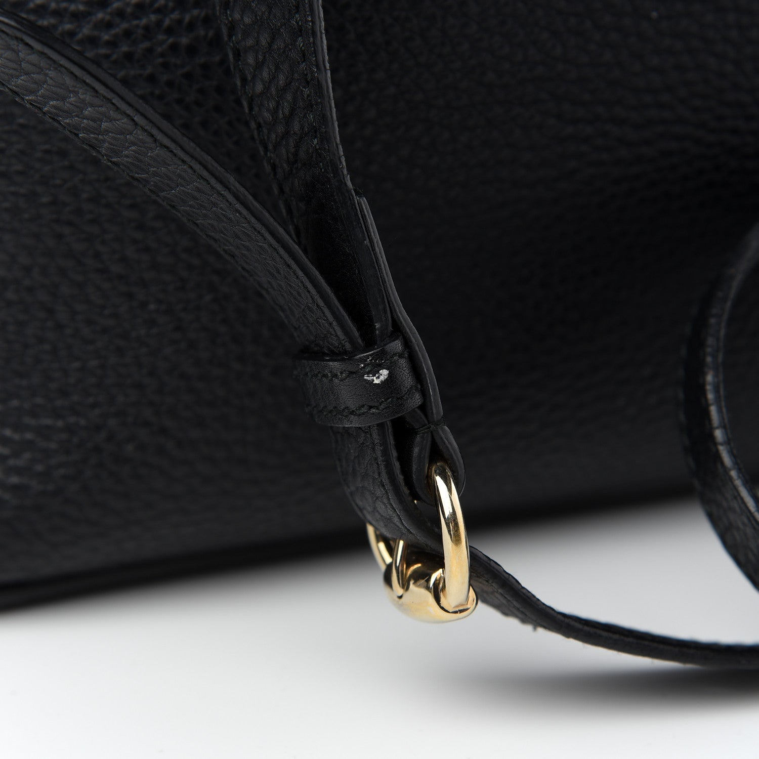 Gucci Pebbled Calfskin Large Soho Hobo Black 12 of 17