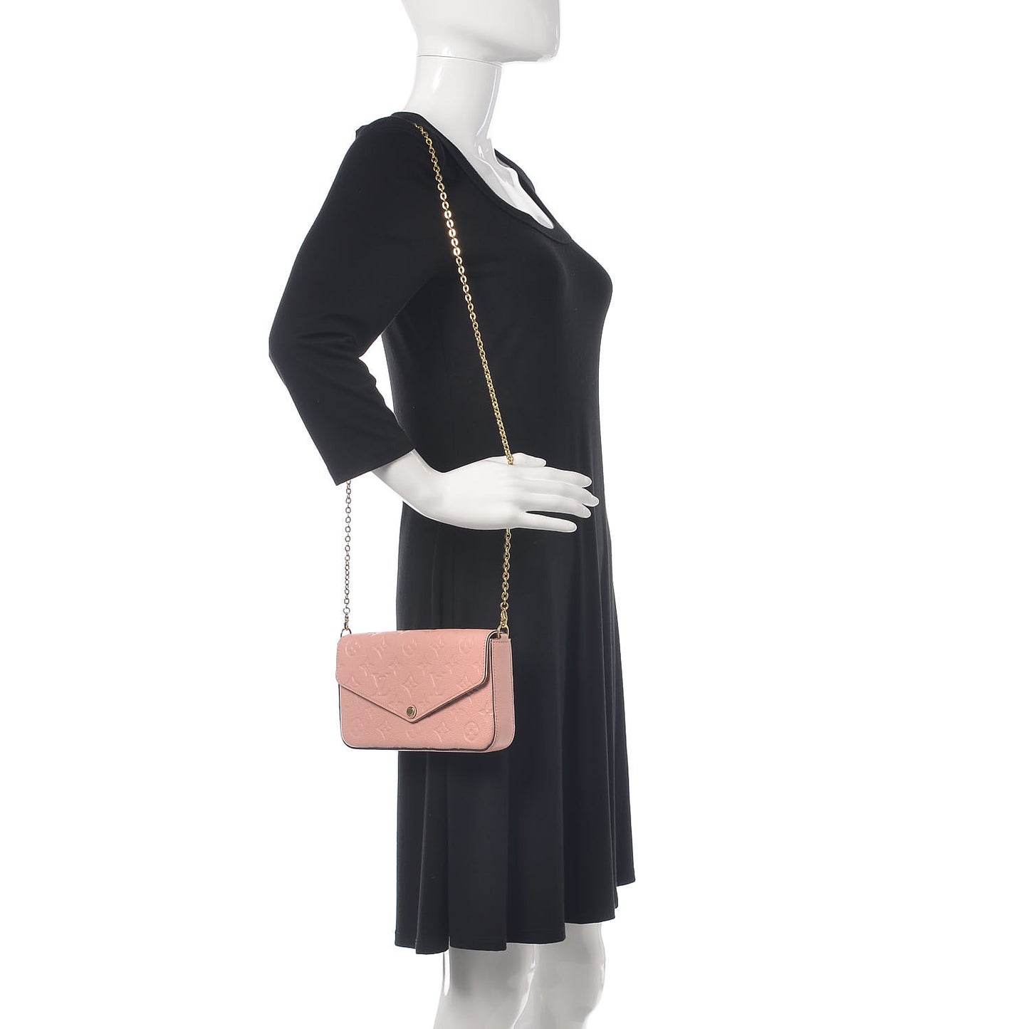 Empreinte Pochette Felicie Chain Wallet Rose Poudre