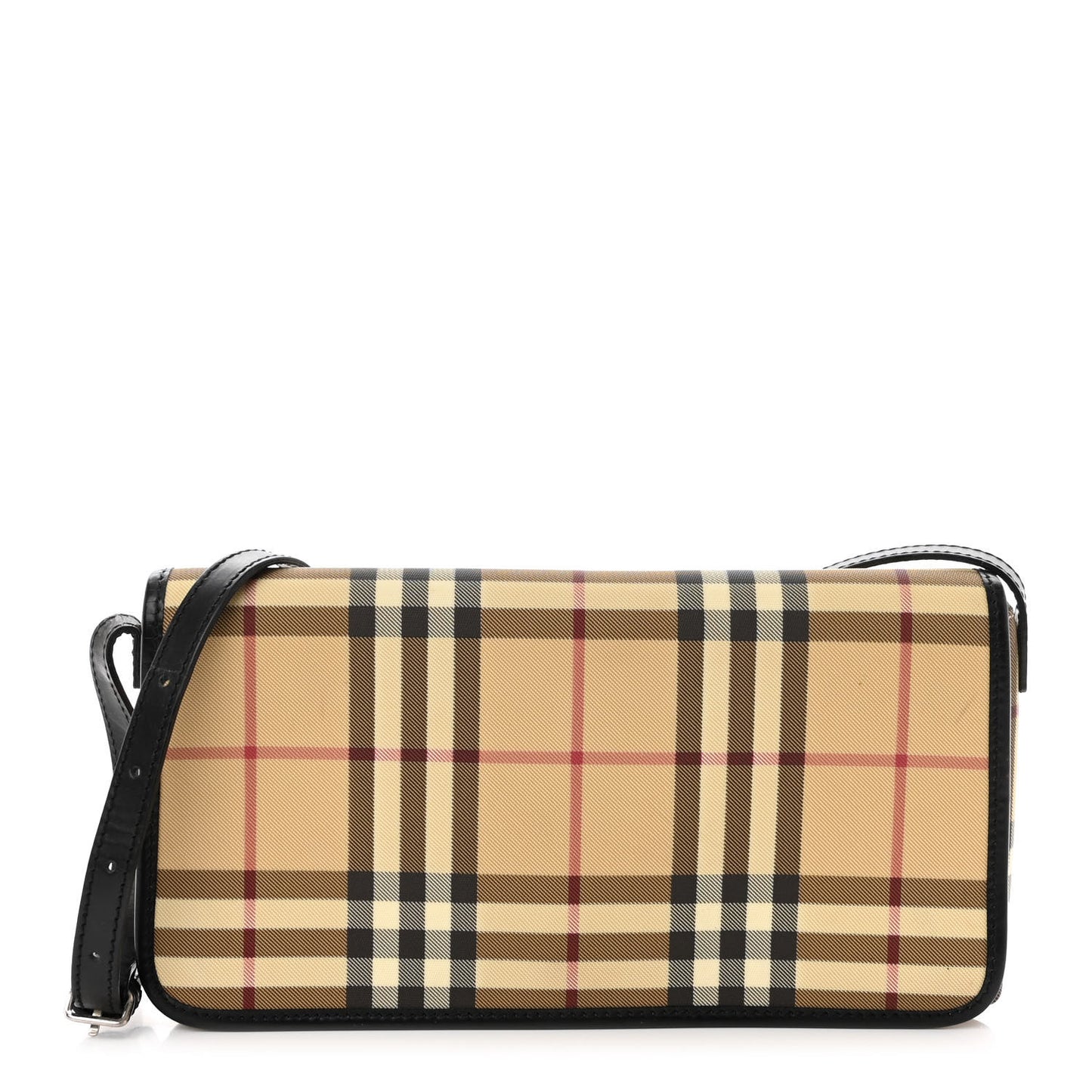House Check Shoulder Bag Black