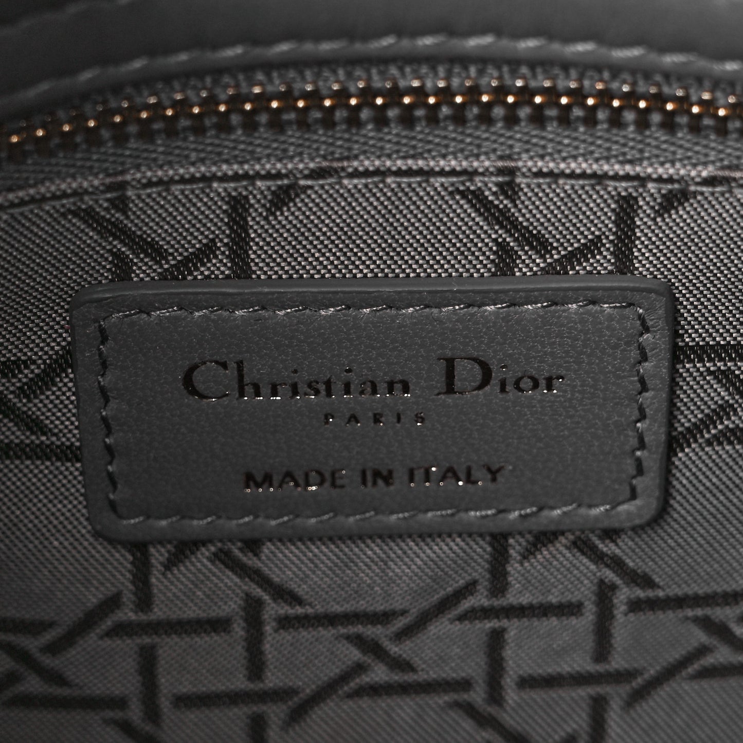 Lambskin Cannage Small My ABCDior Lady Dior Grey