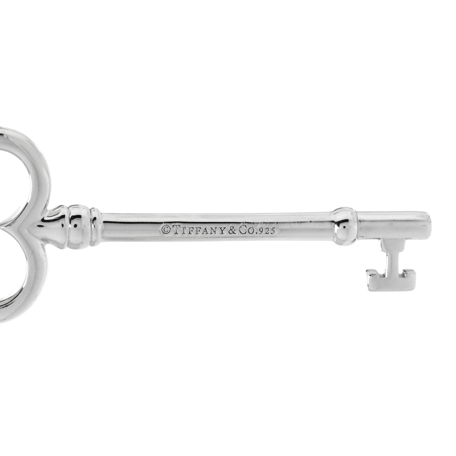 Tiffany Sterling Silver Large Trefoil Key Pendant 3 of 3