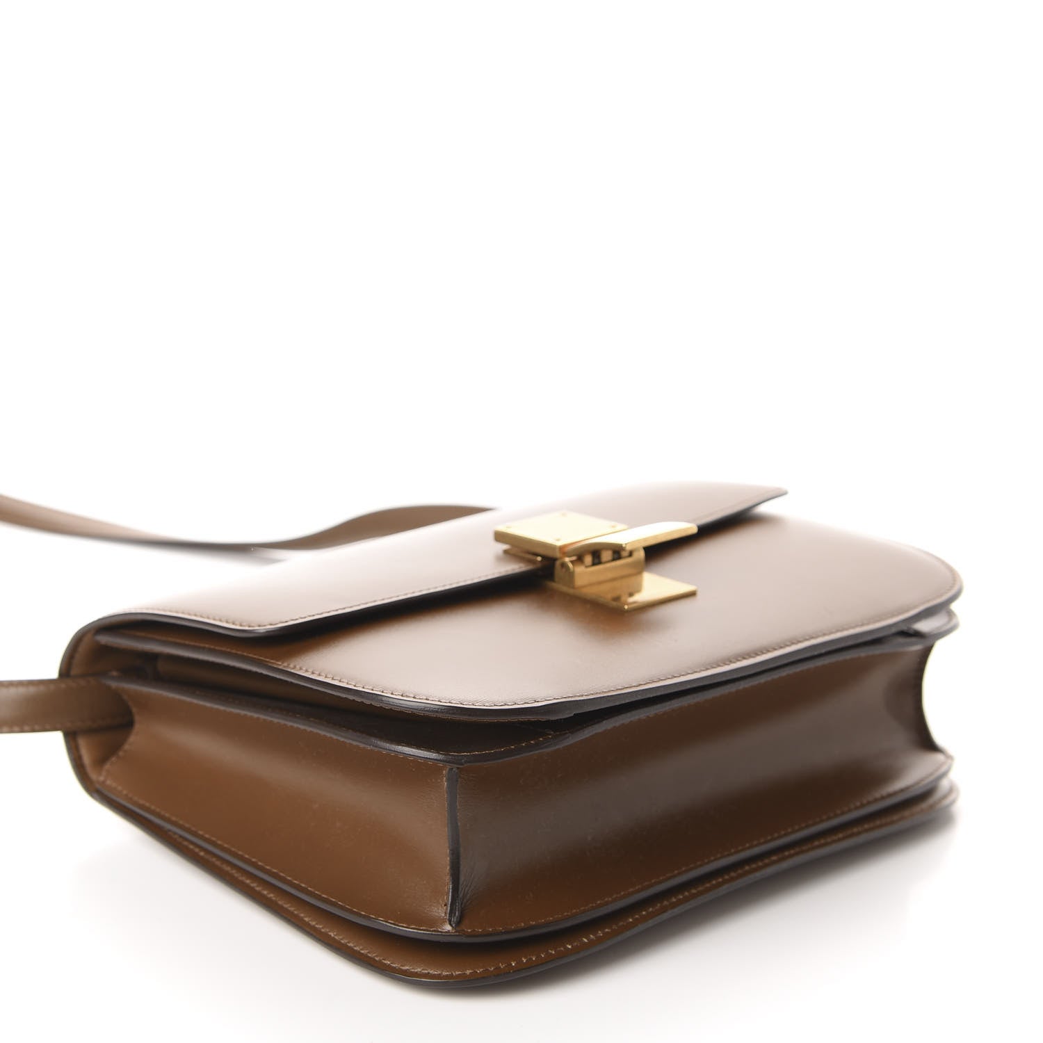 Celine Box Calfskin Medium Classic Box Flap Bag Camel 4 of 11