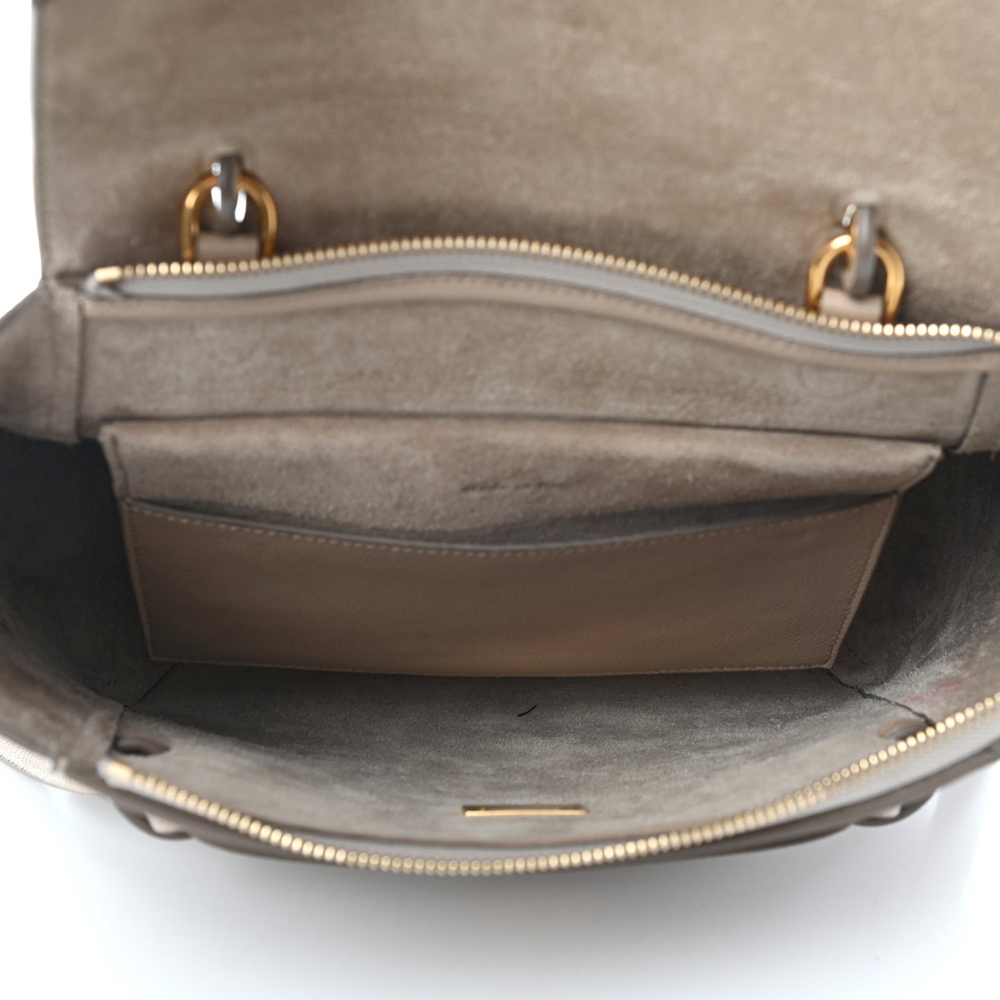 Grained Calfskin Micro Belt Bag Light Taupe