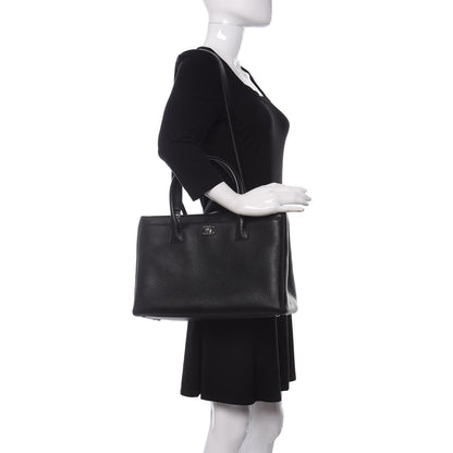 Chanel Calfskin Cerf Executive Shopper Tote Black 2 of 11