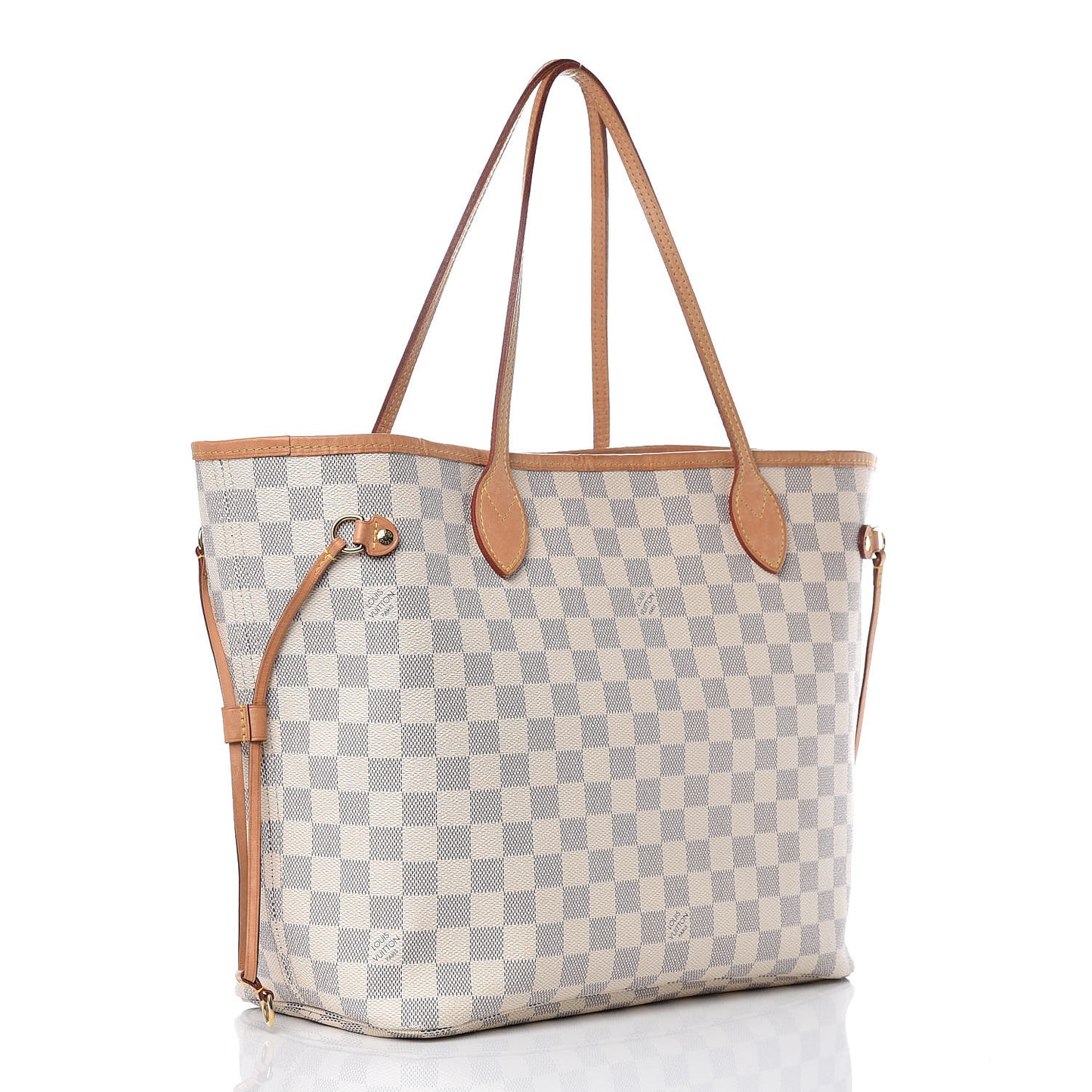 Damier Azur Neo Neverfull MM Rose Ballerine