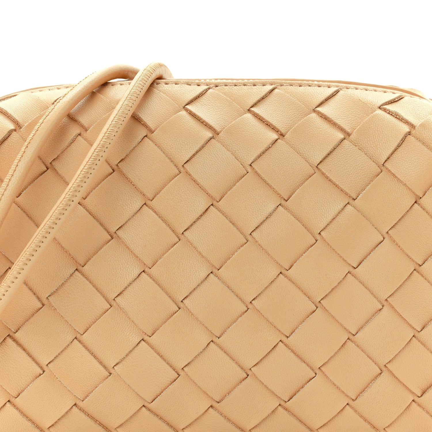 Bottega Veneta Nappa Intrecciato Mini Loop Camera Bag Almond 7 of 10