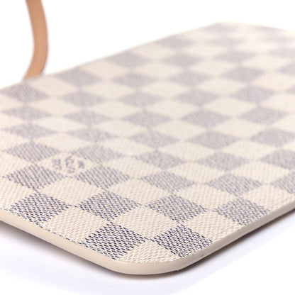 Louis Vuitton Damier Azur Neverfull MM GM Pochette Rose Ballerine 9 of 12