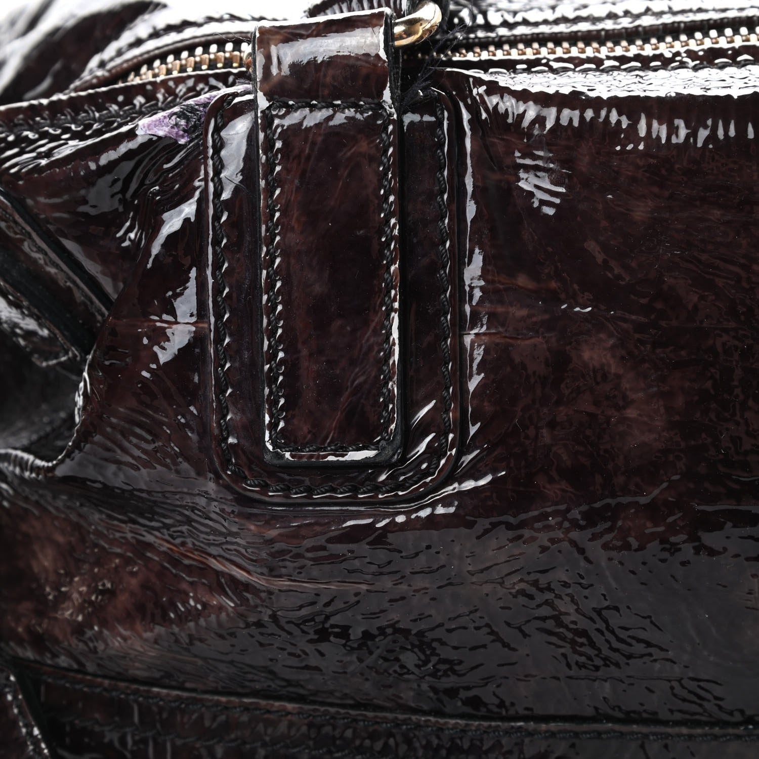 Givenchy Crinkled Patent Medium Pandora Bag Aubergine 16 of 17